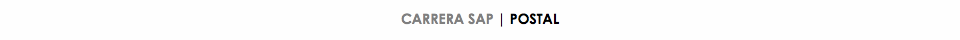 CARRERA SAP | POSTAL