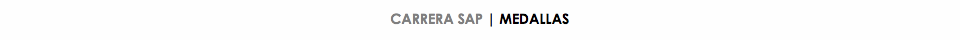 CARRERA SAP | MEDALLAS